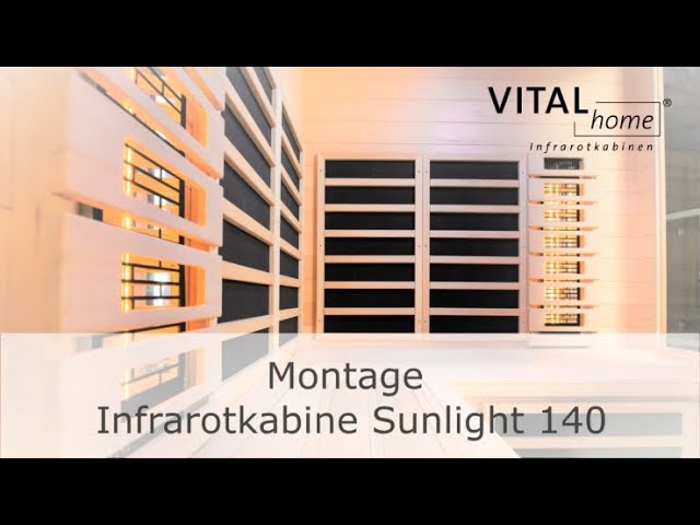 VITALhome Infrarotkabine Sunlight 90 inkl. 5-teiligem gratis Zubehörset