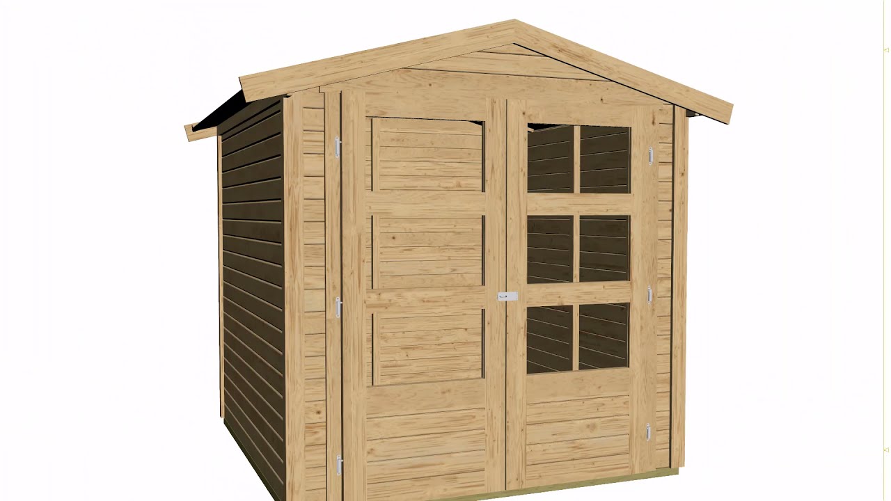 Karibu Woodfeeling Gartenhaus Amberg 2/3/4/5 naturbelassen - 19 mm