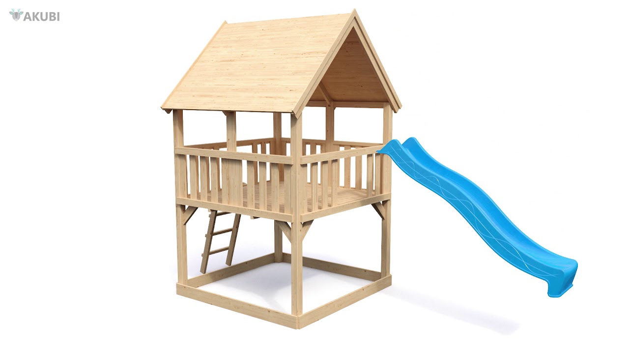 Akubi Doppelschaukel Anbau inkl. Klettergerüst passend zu Anna, Danny, Frieda Lotti, Luis und Löwenherz