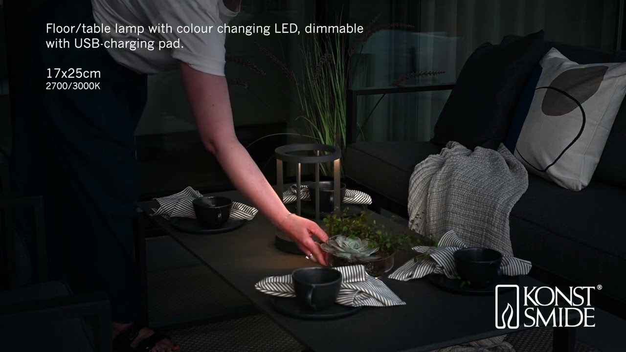 Konstsmide USB-Laterne Chieti, versch. Farben