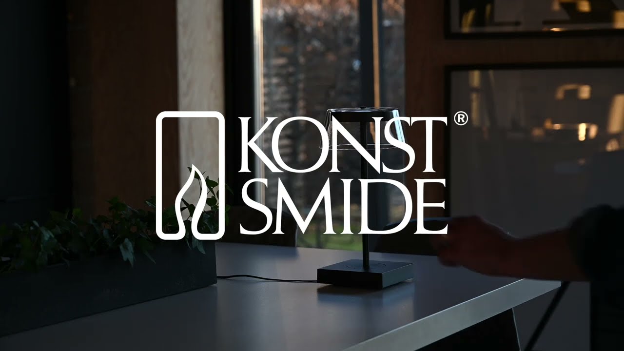 Konstsmide LED USB-Tischleuchte Scilla, schwarz, Farbtemperatur, dimmbar (7816-750)